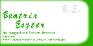 beatrix eszter business card